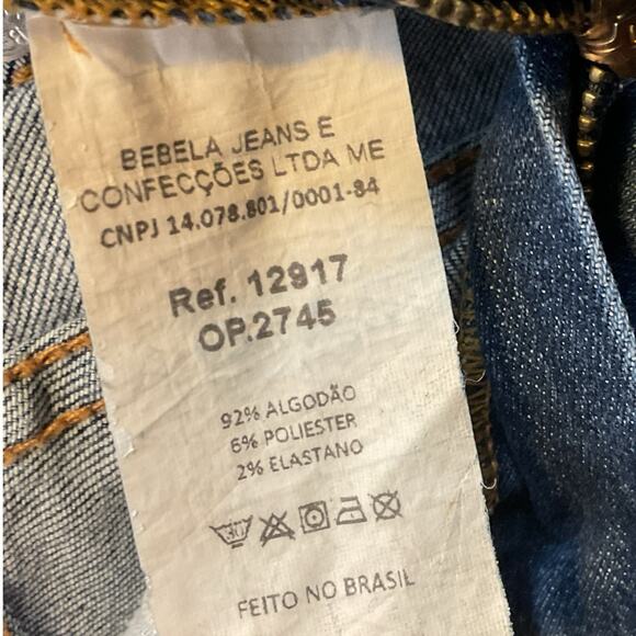 BEBELA Blue Denim Jeans Butterfly Embroidered Girls Size 36/USA 4 - Picture 11 of 11